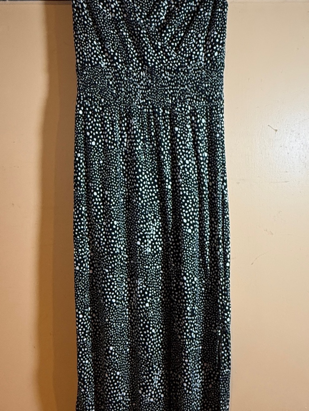 INC International Concepts Black and White Polka Dot Maxi dress, Size 6